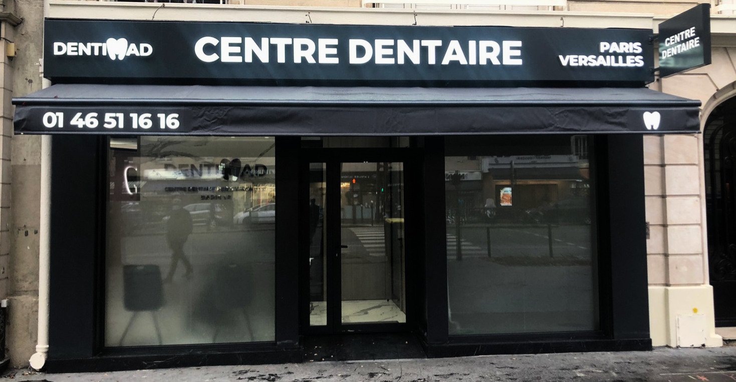 devanture centre dentaire Dentimad Paris 16